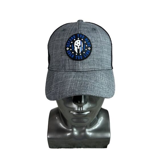 Howitzer Men's Black Spartan Trucker Cap Adjustable Mesh Hat - Picture 1 of 8